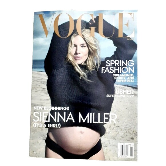 Vogue Magazine Spring Fashion Issue Feb '24 Sienna Miller Usher Super Bowl - Picture 1 of 5